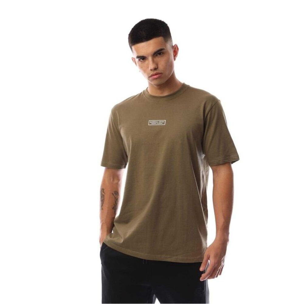 Marshall Artist Mens Logo Crew Neck / Khaki